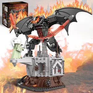 The King of the Magic Rings Devil Building Set for Adults, 988pcs Dark Lord Monsters Vs Figure Collection Gift, Great Toy for Kids 14+ Building Blocks, Building Block Sets, Building Kit, Building Block Model