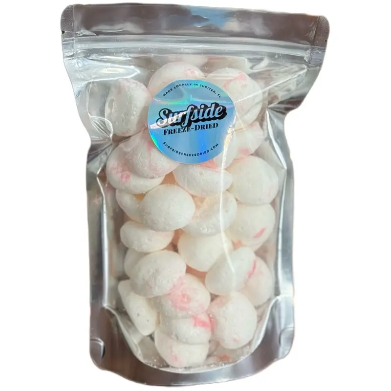 Surfside Freeze-Dried Peppermint Saltwater Puffs 3oz - Freeze Dried Taffy Light Crunchy Salty Sweet Snack Gluten-Free | TikTok Trend Flavor Sugar Bonbon Gluten Free