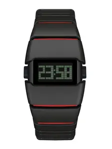 SHIYUNME 2528 Luxury Men's LED Electronic Watch Plastic Material Creative Design Unique Watch Man Casual Sports Digital Watch Waterproof Wristwatch