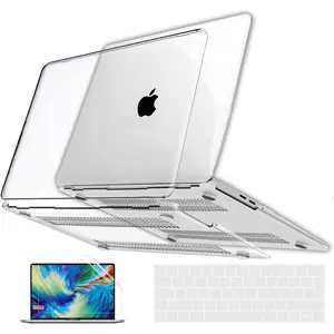 Case for MacBook Pro 13 inch, Crystal Clear Case 2016-2022 (M1 M2 A2338/ A2289/ A2251/ A2159/ A1706/ A1989), Plastic Protective Hard Shell & Keyboard Cover & Keyboard Skin for MacBook Pro 13