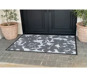 Bernini 4'x6' Aqua-Terra Indoor Outdoor Patterned Dirt Trapping Mat