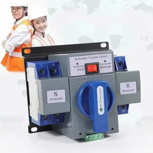 2P Automatic Switch 63A Home Dual Power Transfer Switch Emergency Current Switch Automatic Circuit Breaker Switch