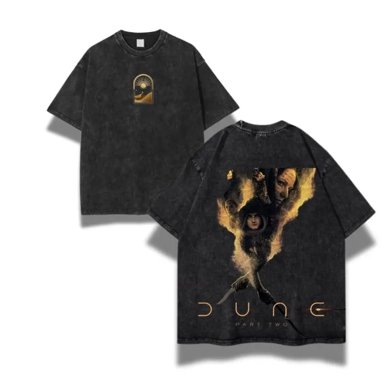 Dune Oversize Lightweight Acid Washed Tee – Featuring Movie-Inspired Graphic Design, Perfect Menswear Top for Anime Lovers, Streetwear Enthusiasts, and Casual Summer Outfits