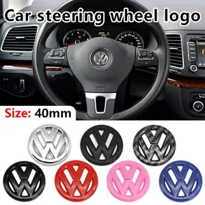 Volkswagen Universal Car Steering Wheel Center Sticker, Personalized Interior Decoration Decal, 1 Piece, Fits All Models, Sticker For Cars, Automotive Decoration