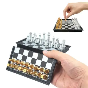 Mini Magnetic Chess Board Game, 1 Count Portable Folding Chess, International Chess Game, Educational Toys, Gifts for Birthday Festival Party, Gaming Accessories, Funny Gift, Board Family Games, Funny Gift, Strategy Board Games, Tabletop Games