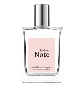 Radiant Note Skin Scent Perfume Long Lasting White Musk & Bergamot Clean Girl Aesthetic Fragrance Fresh Body Mist for School Work Non Overpowering Daily Wear 2.0 oz
