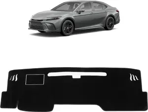 KUST Dashboard Cover Mat for Toyota Camry 2025 2026 Accessories Dash Cover Upgrade Velvet Dash Mat Sunshade Glare UV Rays Protector(Without HUD)