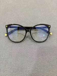 Unisex Fashion Glasses, Square Large Frame with Beautiful Print, Bohemian Style for Selfies, Travel, Party, Driving, Office Use