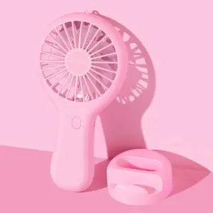 Portable handheld fan pink