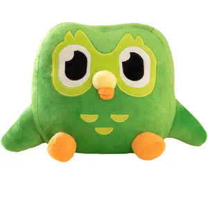 Green Duolingo Owl Plush Duo Plushie Of Duo The Owl Cartoon Anime Owl Toys