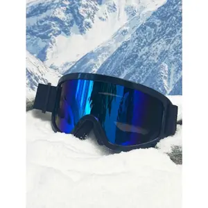 One-piece large-frame day and night ski goggles, padded windproof single and snowboard riding, high-definition mountaineering an Skiing