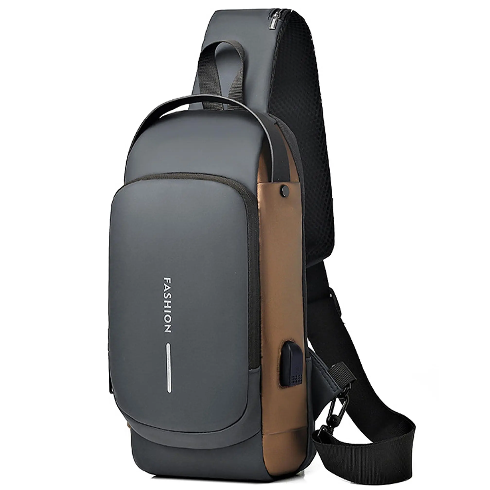 Men's Anti-Pickpocket EDC Crossbody Chest Bag - Lightweight Nylon Adjustable Hands-Free Body Strap Fanny Pack & Belt Bag, RFID Blocking, Daily Use & Travel Essential Luggage Accessory, Crossbody Bags