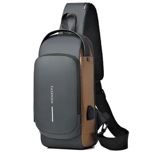 Men's Anti-Pickpocket EDC Crossbody Chest Bag - Lightweight Nylon Adjustable Hands-Free Body Strap Fanny Pack & Belt Bag, RFID Blocking, Daily Use & Travel Essential Luggage Accessory, Crossbody Bags