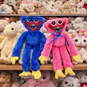 Blue Pink Monster Plush Set, Long Leg Plush Toy, Soft Scary Cute Stuffed Animal Duo, Funny Horror Monster Doll Gift for Kids and Collectors