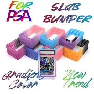 1pc For PSA Graded Card Bumper Guard Frame TPU Slab Protector, Glitter, Rating Card Protective Sleeve, Card Sleeves, Trading Card Toploaders, For 35pt Trading Card Case Slab Sport Star Basketball Card Slab, Anti Drop
