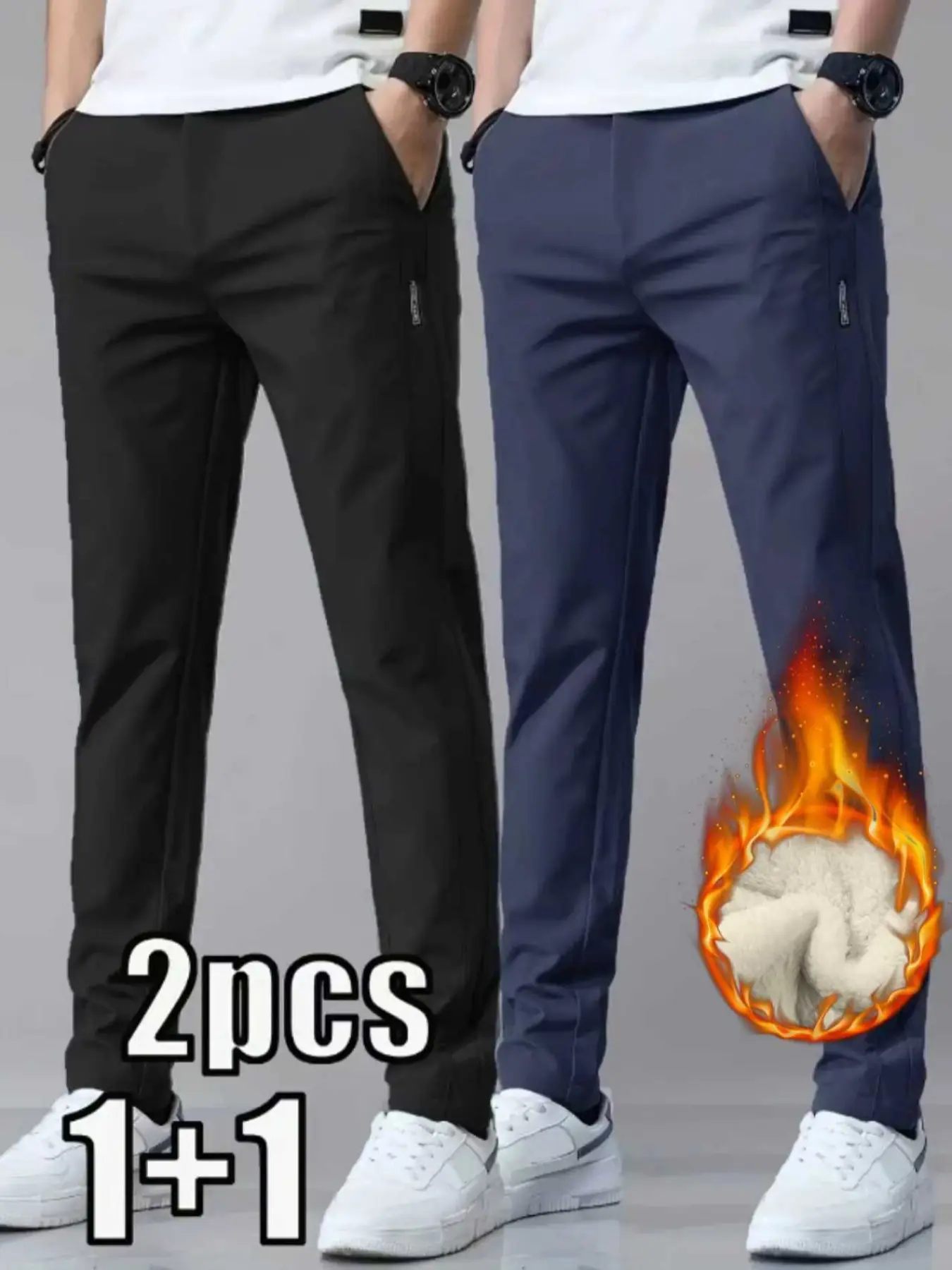 Fleece (black + blue)