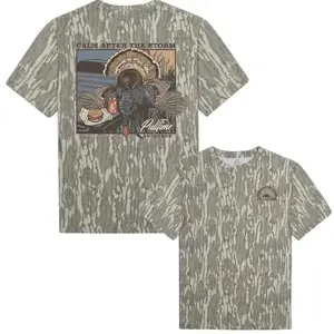 Pull Time Shirt | Unisex Calm After The Storm Turkey Hunting Mossy Oak Bottomland Camo Printed Shirt, Mossy Oak 3D T Shirt, Unisex Edgy Streetwear Shirt Soft & Breathable , Gift For Him