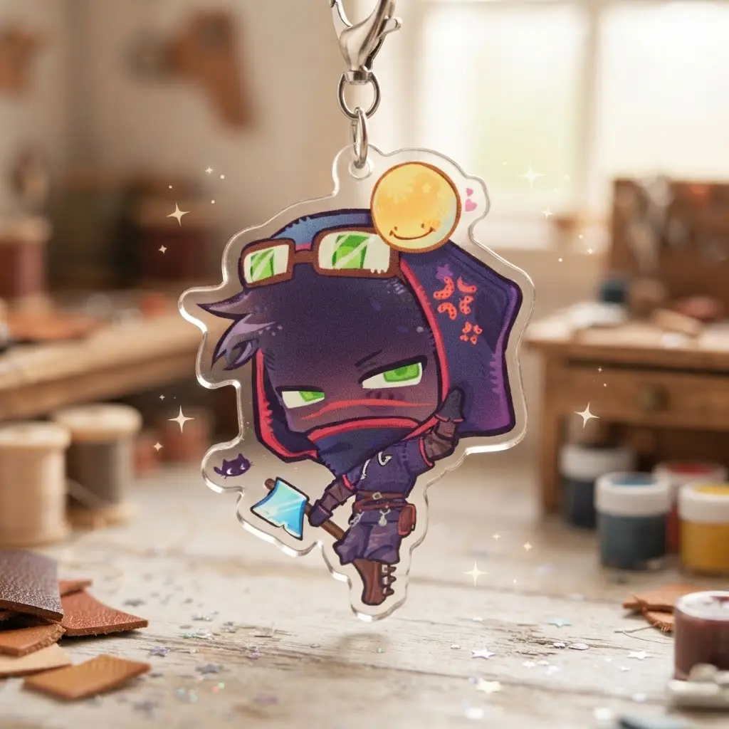 That Mob Verity Keychain Minecraft Kawaii Charm - Cute Bag Accessories, Collectable Keychains For Backpack, Bag, Great For Party Favors & Little Gifts!