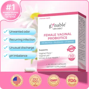 Gynable Female Probiotics for HPV, BV, UTIs, Yeast, pH Balance, Odor Control, Bloating, Dryness, Tightening, Urinary,Gut Health,10 Billion CFU Probiotic,10-in-1 Lactobacillus Probiotic Blend,Vitamin C, D, E,Folate, Selenium Women’s Probiotics #SummerVibes