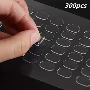 300pcs Strong Dual-Sided Tape Pads, Multi-Functional Transparent Adhesive, Double Sided Adhesive, DIY Model Car Decoration, Party Event Supplies