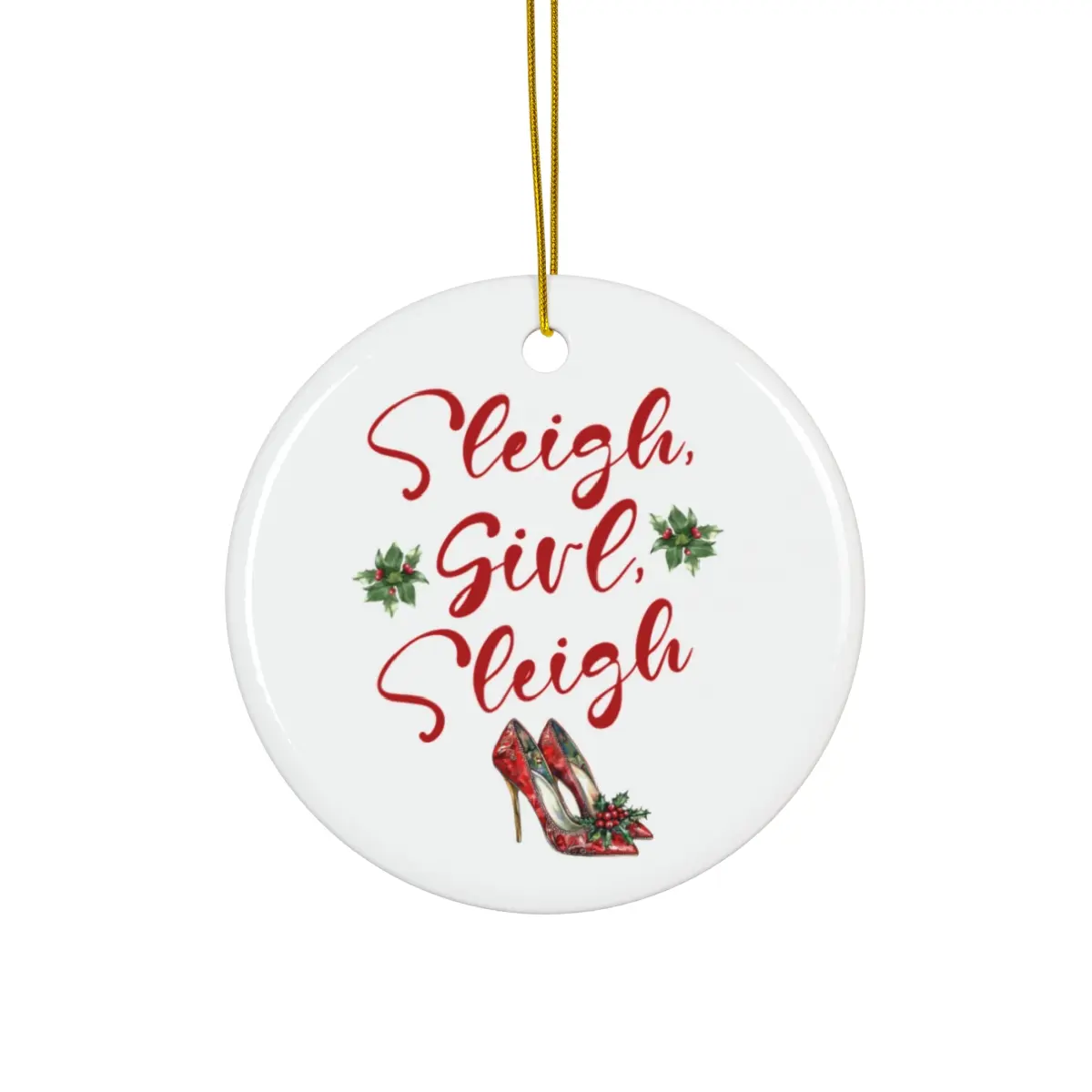 Sleigh Girl Sleigh Ornament