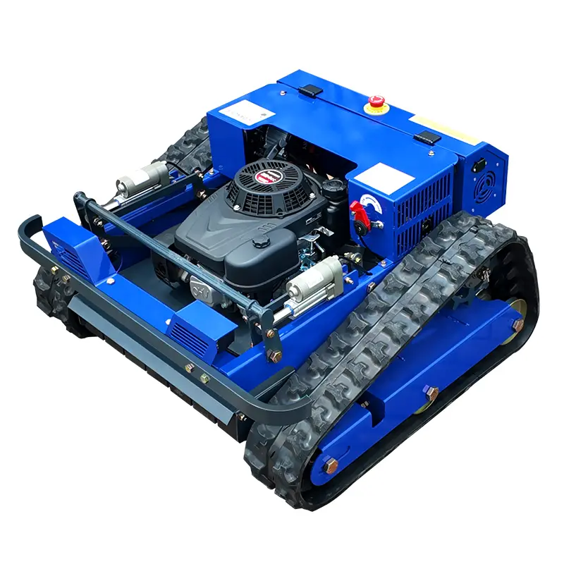 AWY-550 Smart Remote Control Crawler Mower, 45° Climbing Robot Grass Cutter, All-Terrain Rubber Tracks, CE & EPA Approved for Outdoor Garden Use