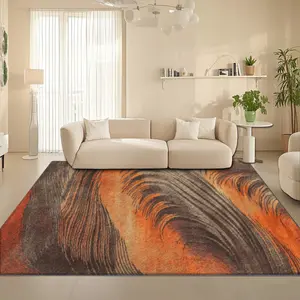 Modern Abstract Art Print Carpet, Soft Comfort Velvet Rug, Decorative Area Rug, Home Decor Rugs for Living Room, Bedroom, Coffee Shop, Mall, Home Decorative Rugs