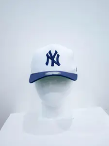 New Era New York Yankees White Navy Adjustable Baseball Cap Hat Authentic