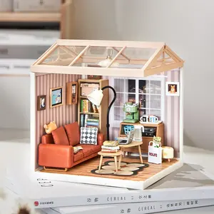 Rolife Cozy Living Lounge DIY Plastic Miniature House DW007