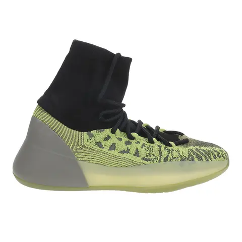 adidas Mens Yeezy Bsktbl Knit Basketball Sneakers Shoes - Green