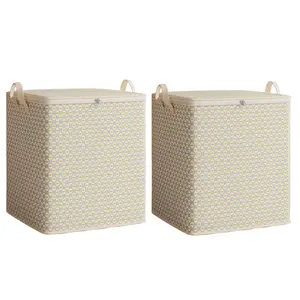 48bal Home Clothing Storage Bag Giant Bedroom Storage Box Gray Corrugated Paper Packaging Bag Factory Wholesale Organiser