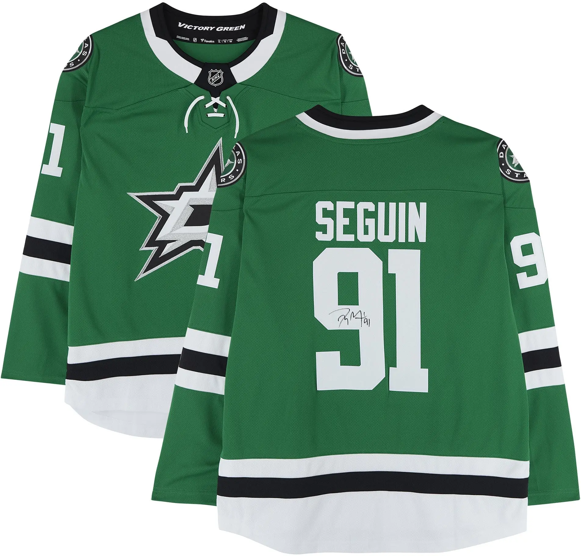 Tyler Seguin Dallas Stars Autographed Green Fanatics Breakaway Jersey - Fanatics Authentic Certified