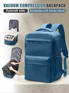 Vacuum Travel Backpack, Ryanair Airline 40x30x20 Backpack, Cabin Luggage, Flight Handbag, Carry-On Shoulder Bag, Casual Daily Commute Business Backpack, Vacuum Compression Backpack