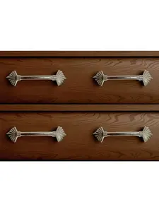 212 MAIN Silver Metal Drawer Pull Knobs - Set of 6, Durable Metal Build, Accent Furniture Accessory, Whimsical Design with Unique Charm
