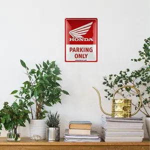 Vintage Honda Parking Only Metal Sign, Parking Only Metal Sign, Home Decor for Living Room, Bedroom, Office, Vanity Decor Accessories