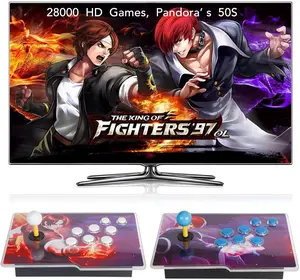 [flash sale] 【28000 Games in 1 】 Pandora's Box 50S Arcade Game Console Retro Game Machine for PC & Projector & TV, 2-4 Players, 1280X720, 3D Games, Search/Hide/Save/Load/Pause Games, Favorite List