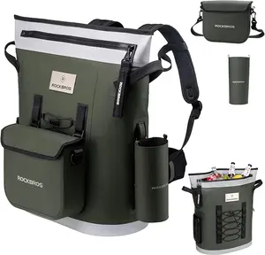 ROCKBROS Large Waterproof Insulated Cooler Backpack for Men & Women, Detachable Design Cooler bag,Leak Proof Cooler Backpack for Camping, Beach, Fishing,Hiking, Picnic, Travel, Outdoor