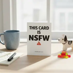 This Card Is NSFW Neither Are You Card | Funny Card
