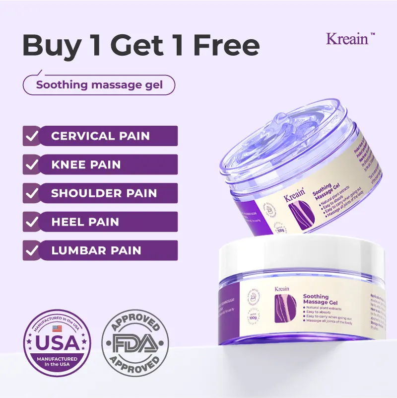 【Buy 1 Get 1 Free】Kreain Comfort Care Gel – Botanical Formula with Boswellia, Glucosamine and Collagen, Lightweight Massage Gel for Daily Body Care