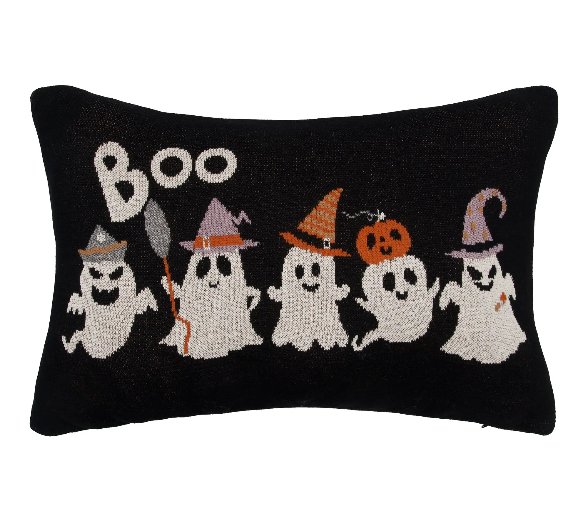 Halloween Costume Ghosts Throw Pillow by Valerie