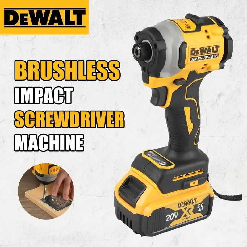 DeWalt DCF850 Brushless 20V Lithium Ion Screwdriver Electric Drill Car Repair Tool with Efficient Brushless Motor and Long-Lasting Battery