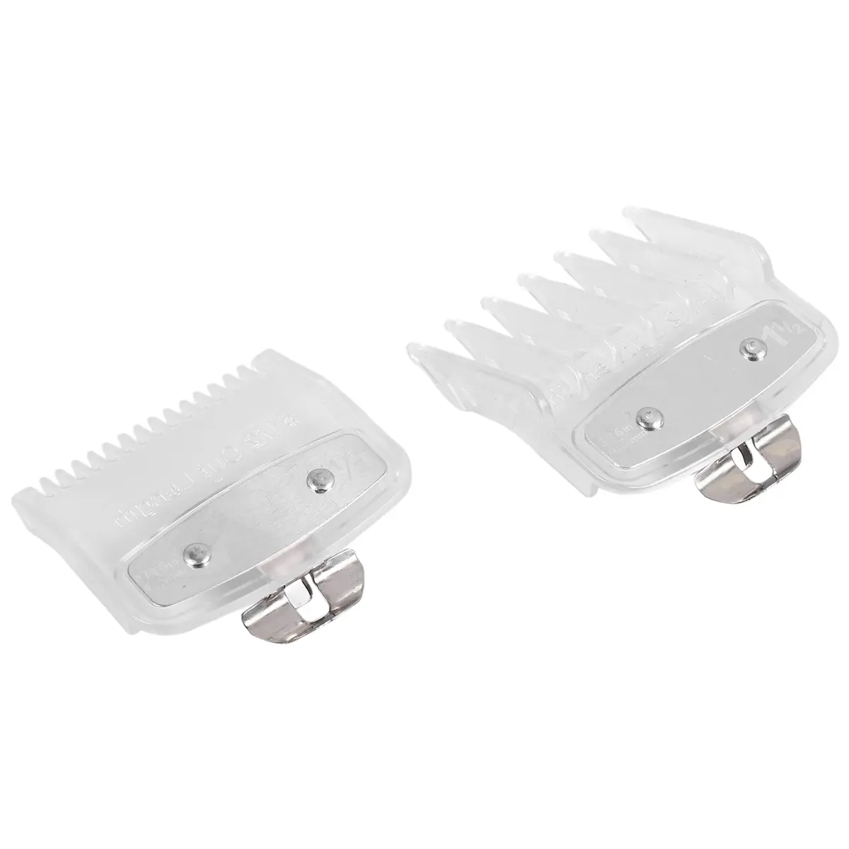 Wahl Hair Clipper Transparent Guide Comb Set - Barber Accessories, Standard Guards, Trimmer Attachment Styling Parts (1.5mm, 4.5mm)