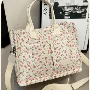 Women's Large Capacity Practical Tote Bag, Crossbody Mommy Handbag for Spring Outing Lunch, Perfect for Books and Shopping