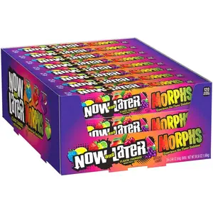 Now & Later Morphs Fruity Chewy Mixed Fruit Candy Snack Packs, 2.44 oz Each, 24 Count
