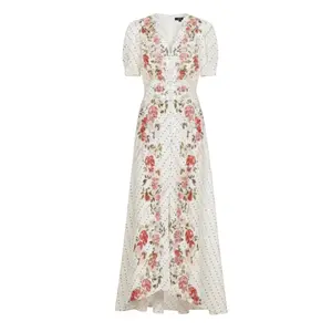 Saloni- Lea Long Dress