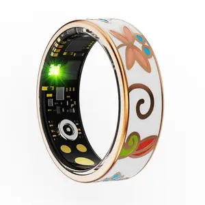 Glow in The Dark Dragon Smart Ring Connected Jewelry with Fitness Insights Stainless Steel Tech Gift for Men Wearable Electronic Gadget Android Watch GPS Smartwatch Wireless Black Warehouse