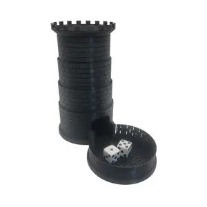 Collapsible Dice Tower with Tray - Dungeons & Dragons Dice Roller Castle Design DND Gaming Dice Tower Accessory | Useful Gift Organize