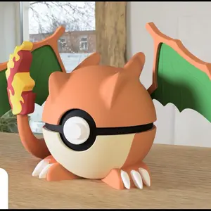 Charizard Pokémon Themed Pokeball Action Figure - Classic & Novelty Toy