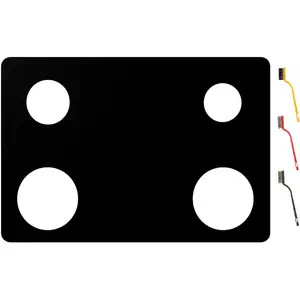 Stove Cover For Whirlpool Gas Stove Protectors 4 Burners Model WFG320M0BS WFG320M0BB WFG320M0BW WFG320M0MW WFG320M0MS, Upgraded 0.5MM  Splatter Guard Stove Protector Liner