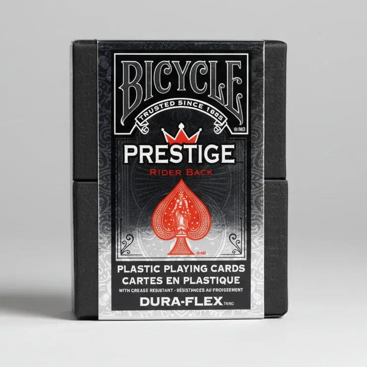 100% Plastic Waterproof Washable Bicycle Playing Cards Set - Poker-Size Red & Blue Rider Back Decks with Bicycle Faces, Smooth Dura-Flex, Consistent Handling, Durable Build, Ace of Spades, Crease-Resist, for Family Fun Game, All Ages Wet Use